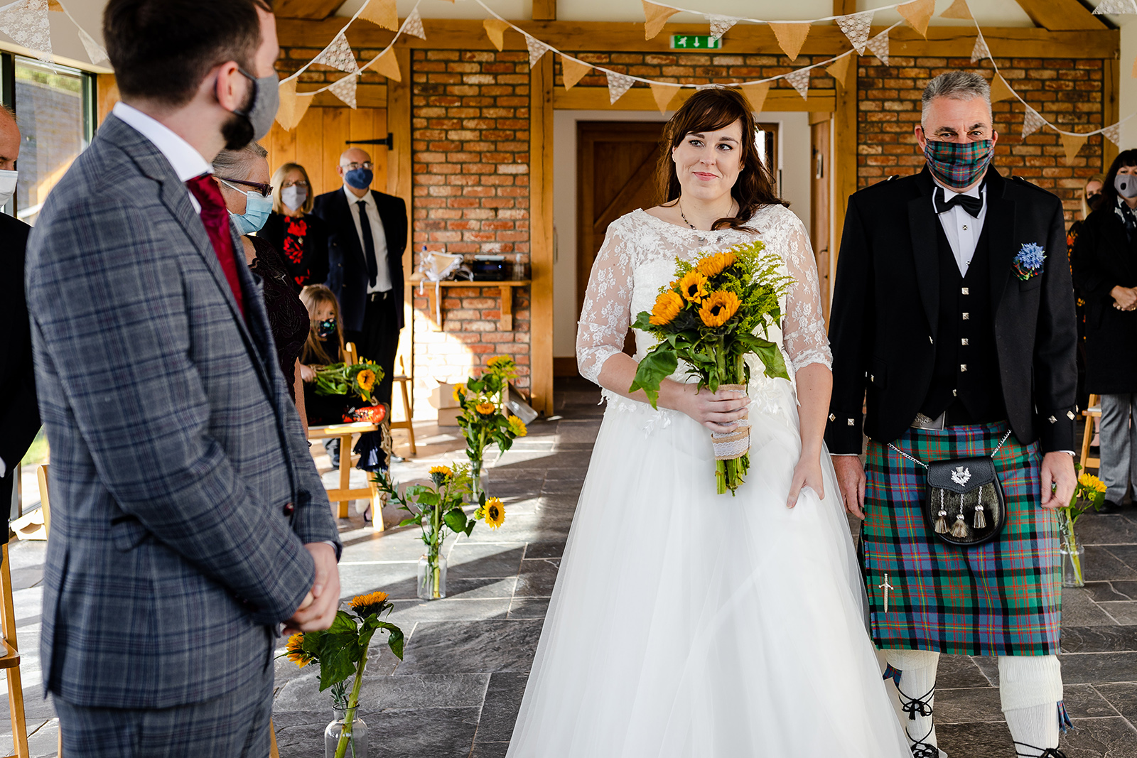 Carreg Cennen Castle and Farm wedding