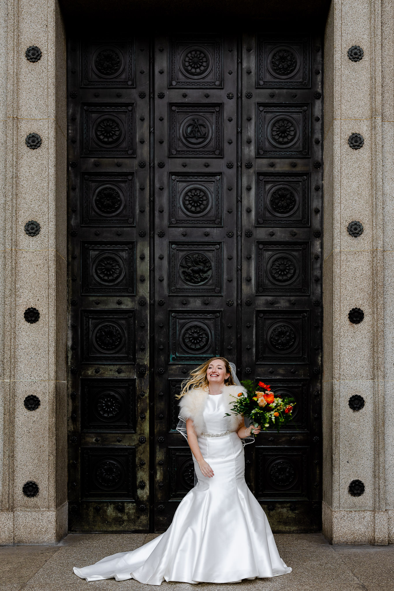 Cardiff Wedding Photography - Bride at Cardiff Museum