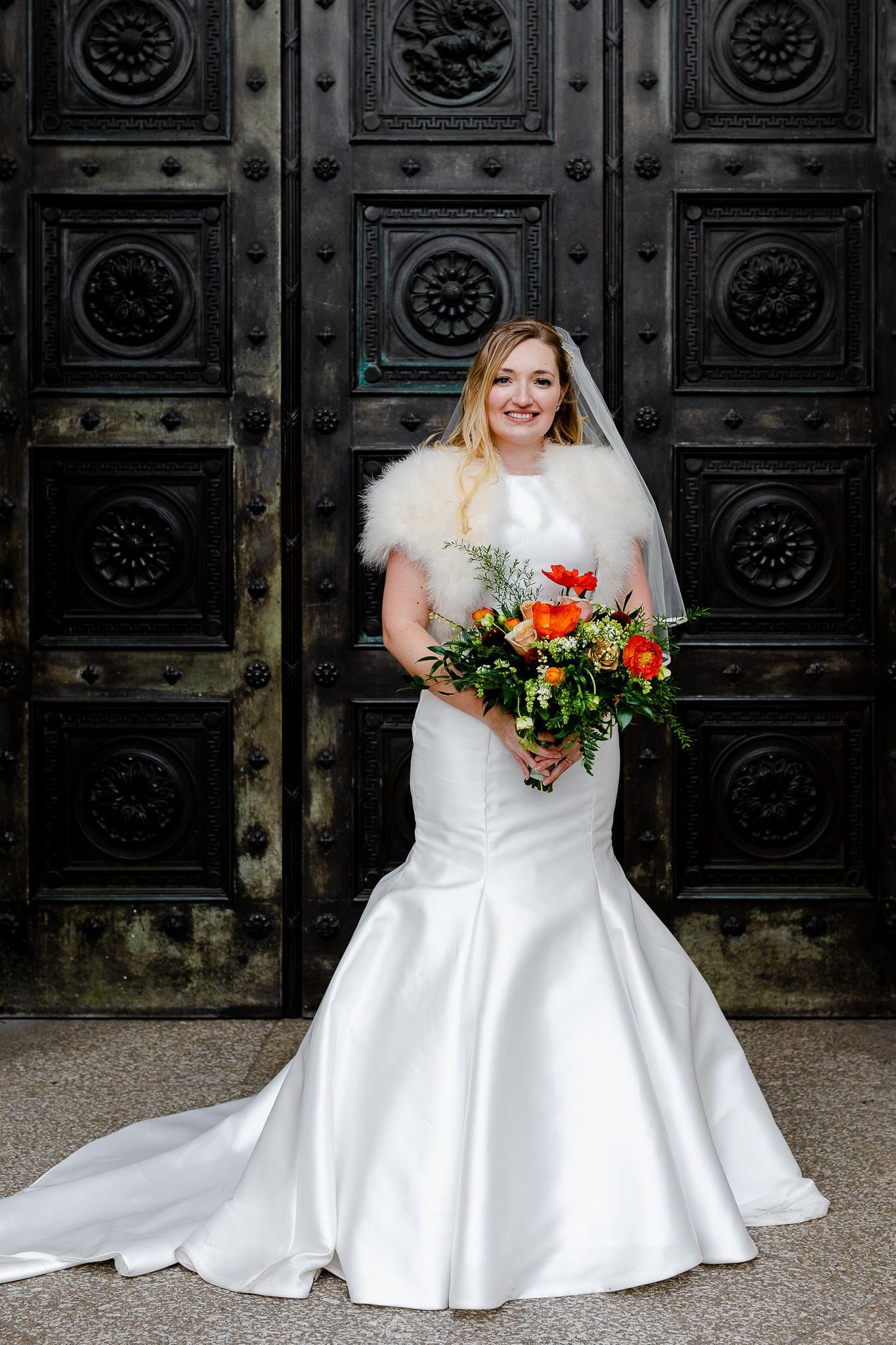 Cardiff Wedding Photography - Bride at Cardiff Museum