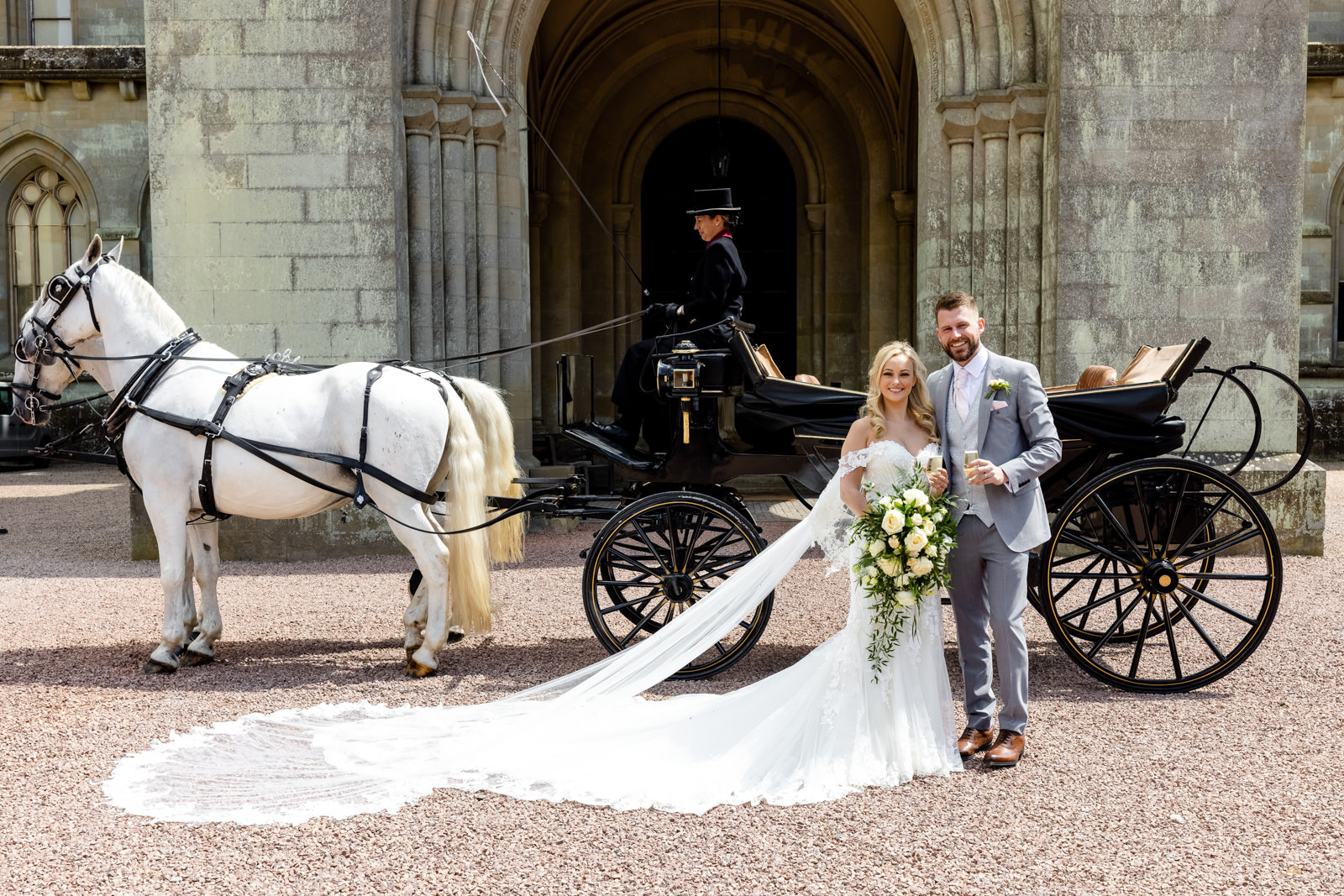 Eastnor Castle Wedding Photographer - Bride and Groom