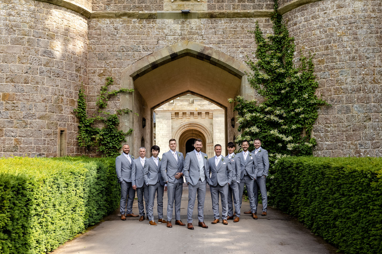 Eastnor Castle Wedding Photographer - Groomsmen