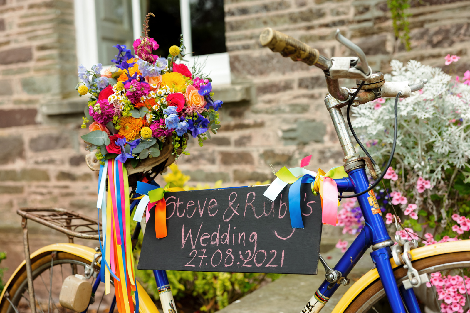 Peterstone Court Wedding Photography - Wedding Bike