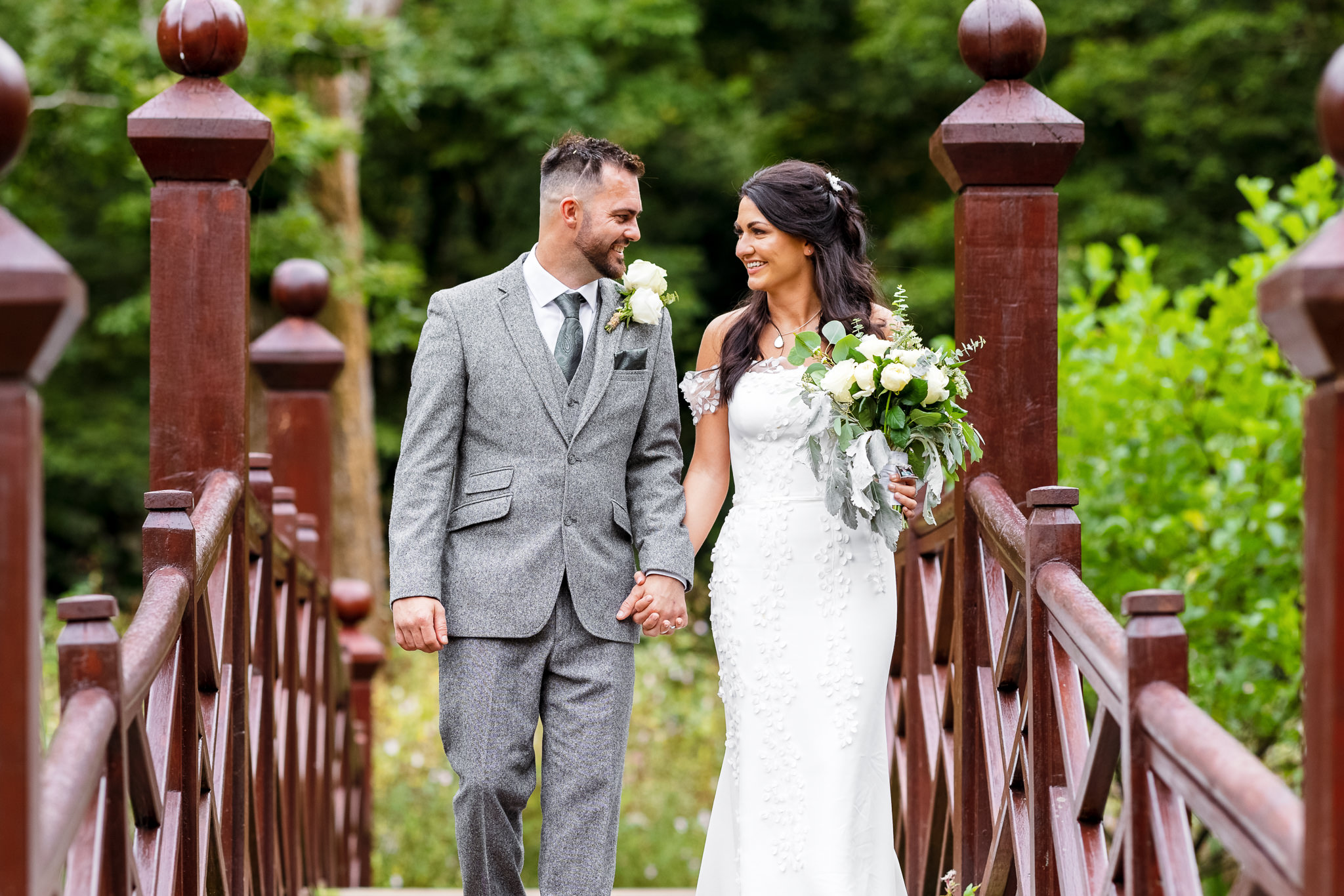 Bryngarw House wedding photography - bride and groom