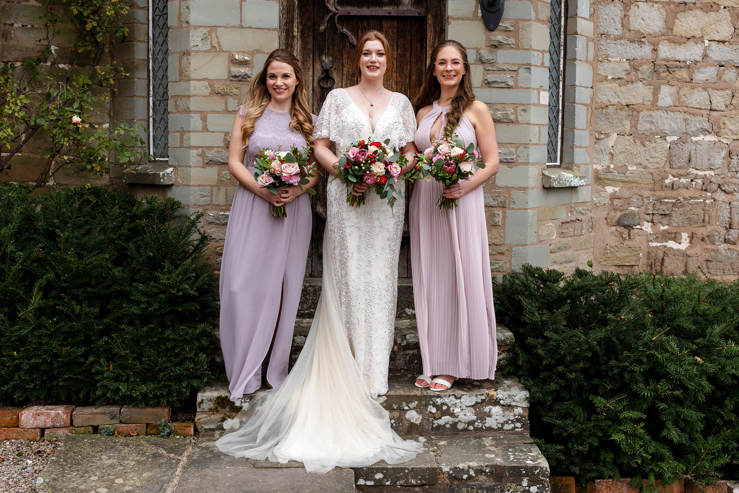 Homme House Wedding - Bride and Bridesmaids