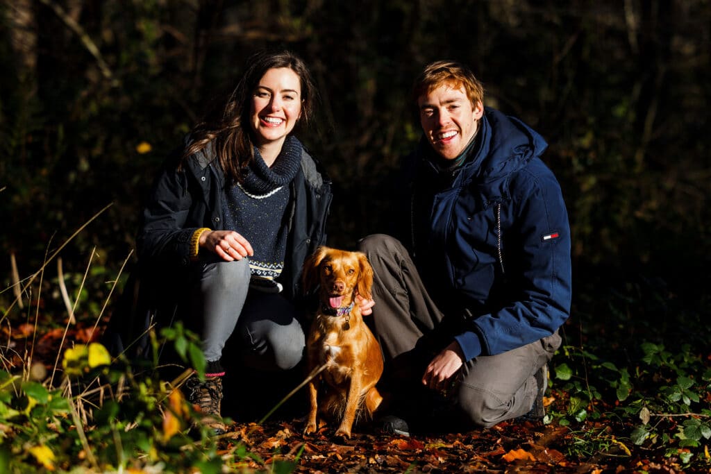 Dog and Couple - Companionship session
