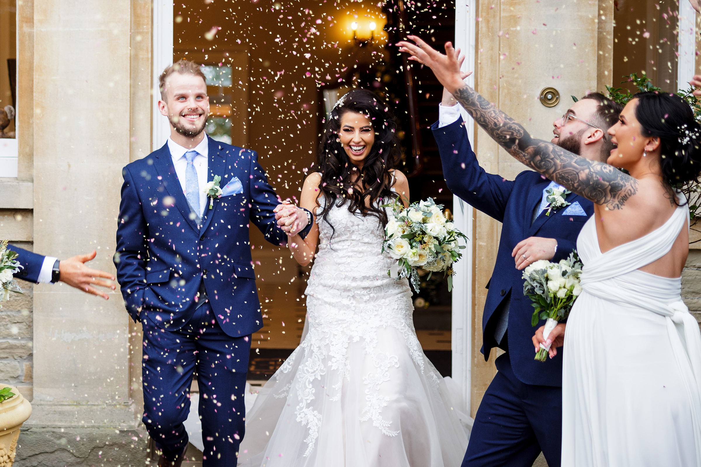 St Tewdrics House Wedding - Confetti