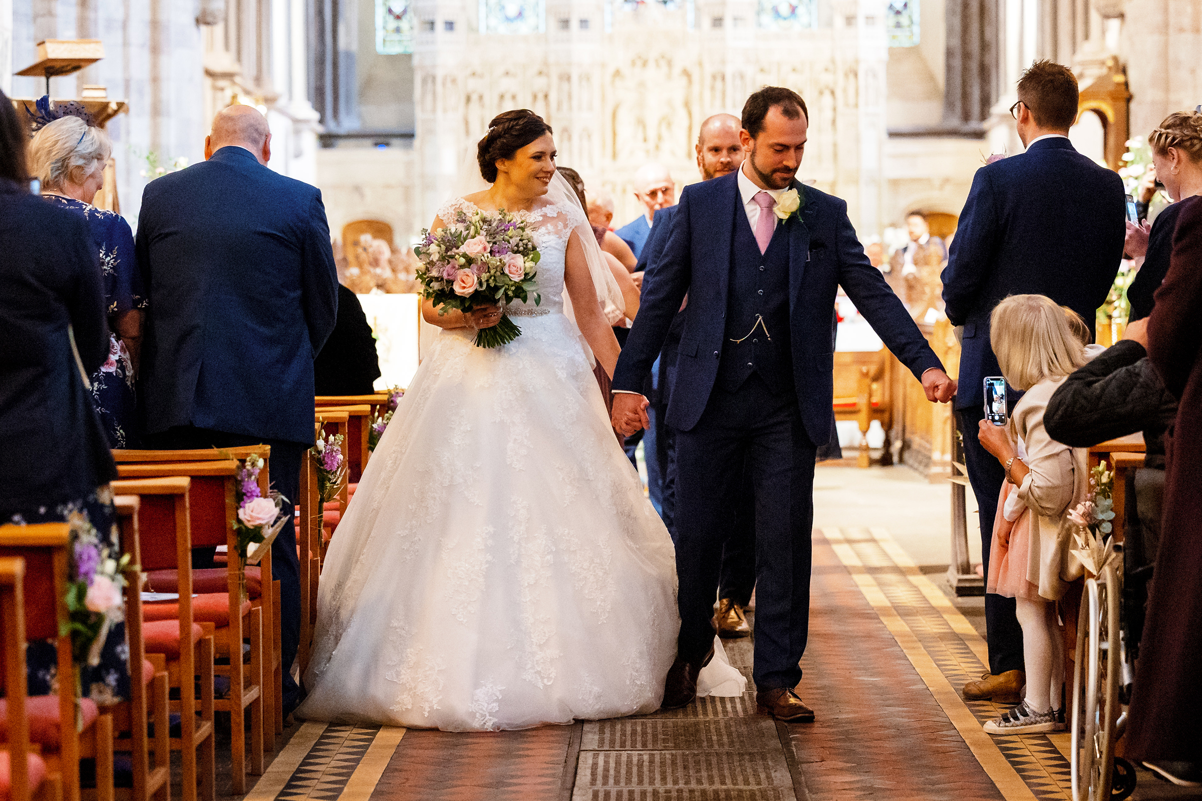Brecon Cathedral wedding photographer
