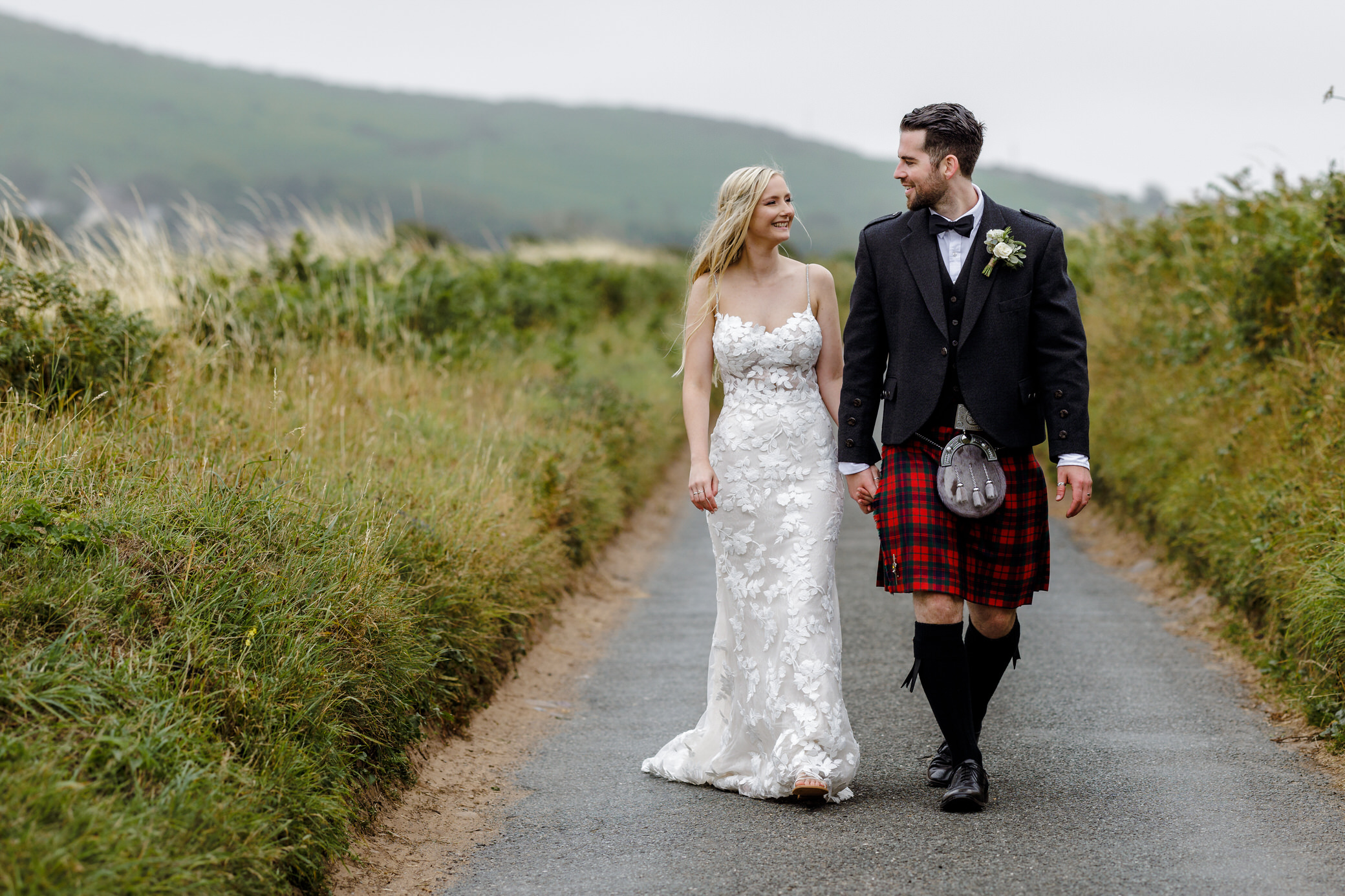 Gower wedding - Bride and Groom