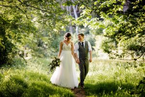 Peterstone Court wedding - Bride and Groom