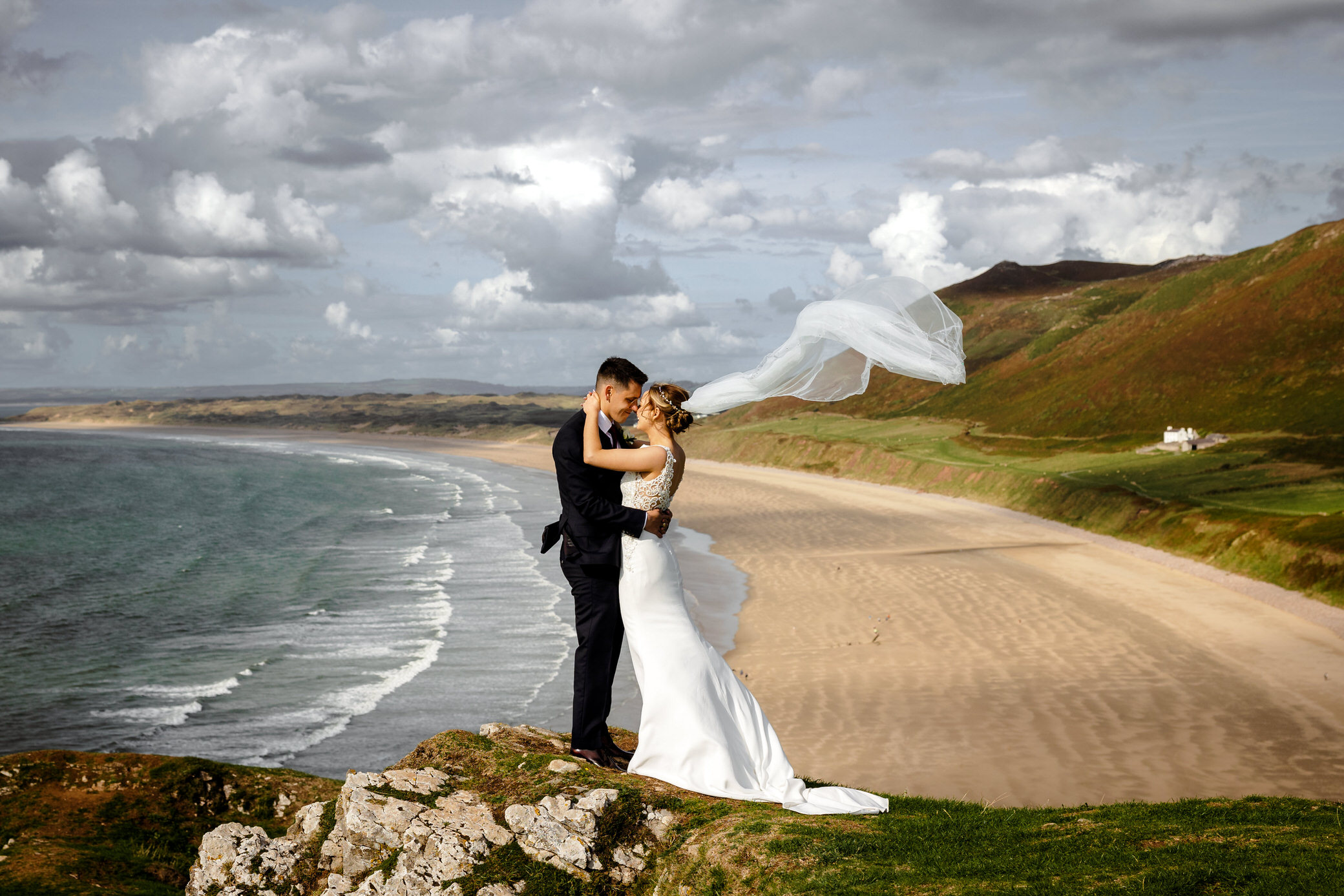 Gower wedding photographer - Rhossili bay