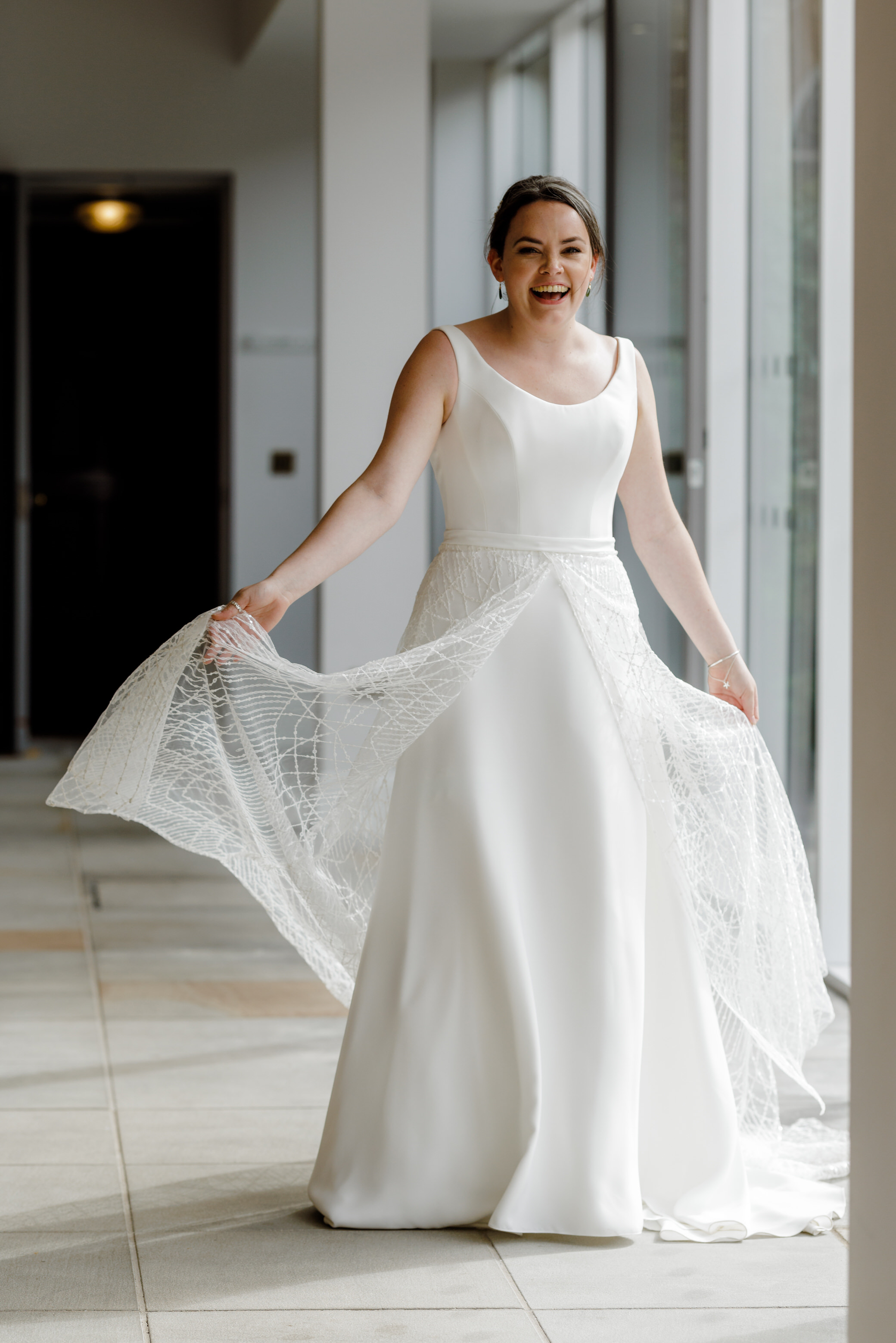 Hensol wedding - Bride in Dress