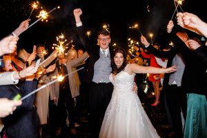 Bryngarw House Wedding Photography - Wedding Sparklers