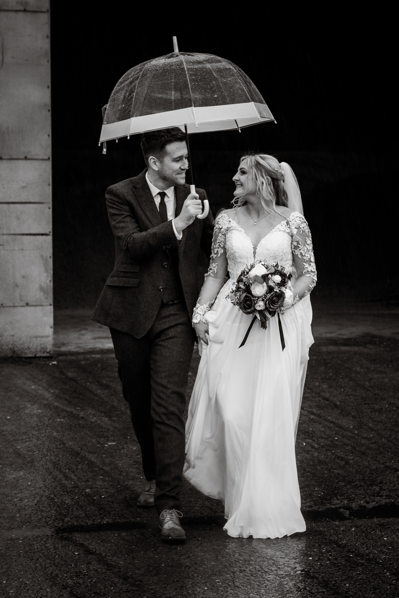 Rosedew Farm Wedding - Wedding in the rain