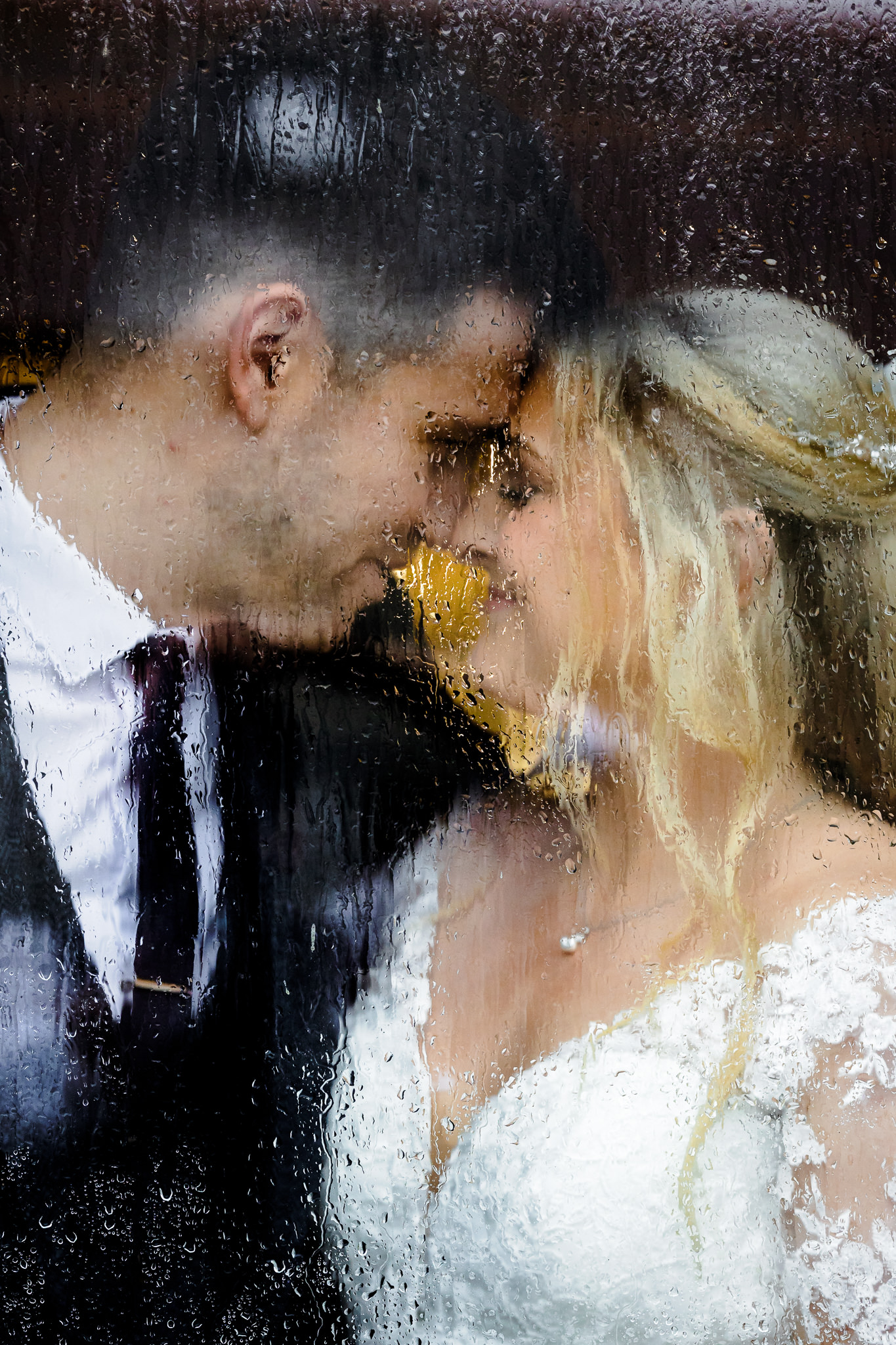 Rosedew Farm Wedding - raindrops