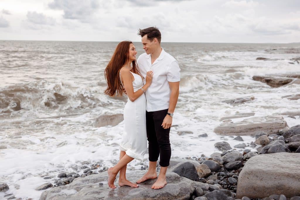 Pre wedding beach photography session