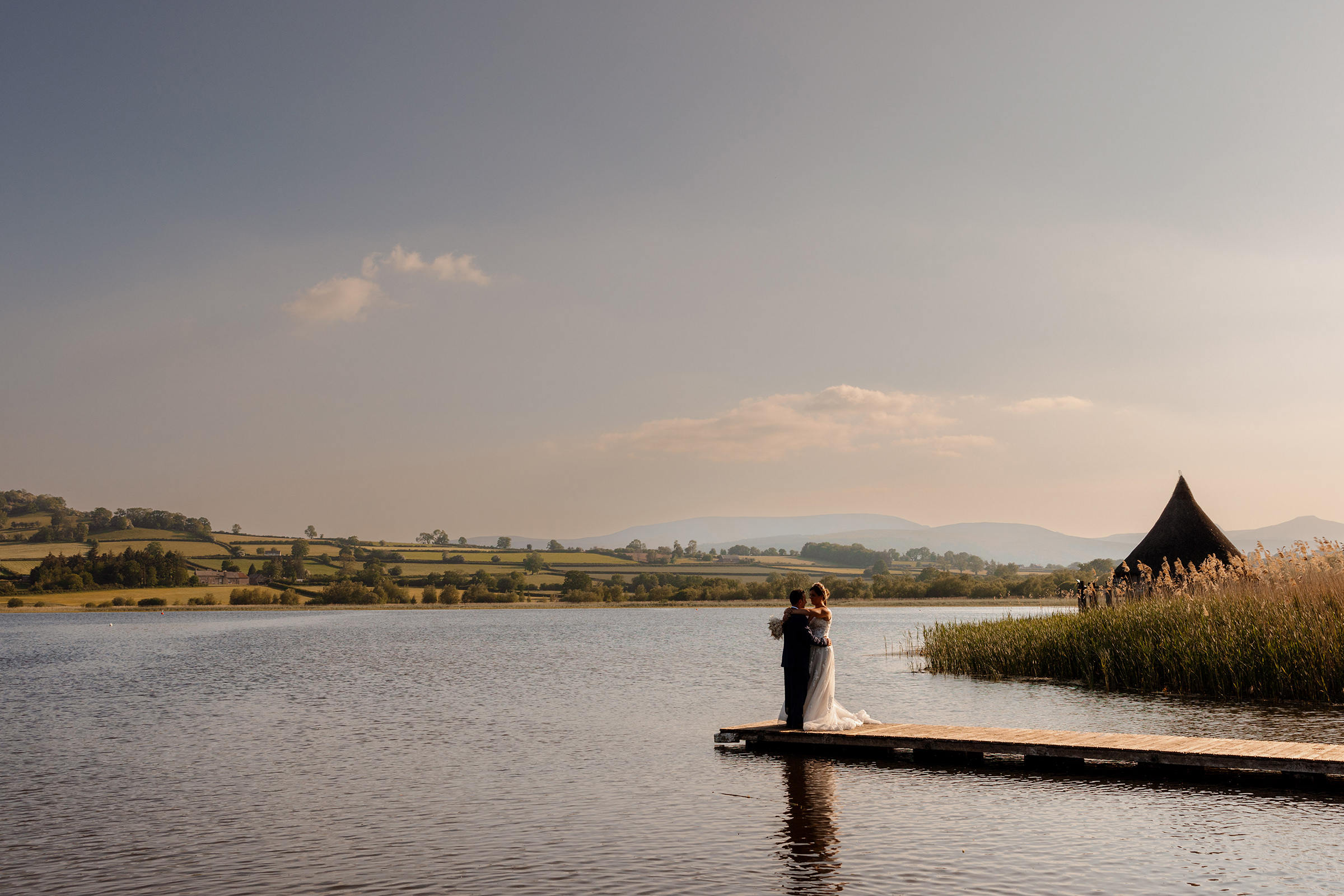 Tall Johns House Wedding - Portrait at Llangorse lake