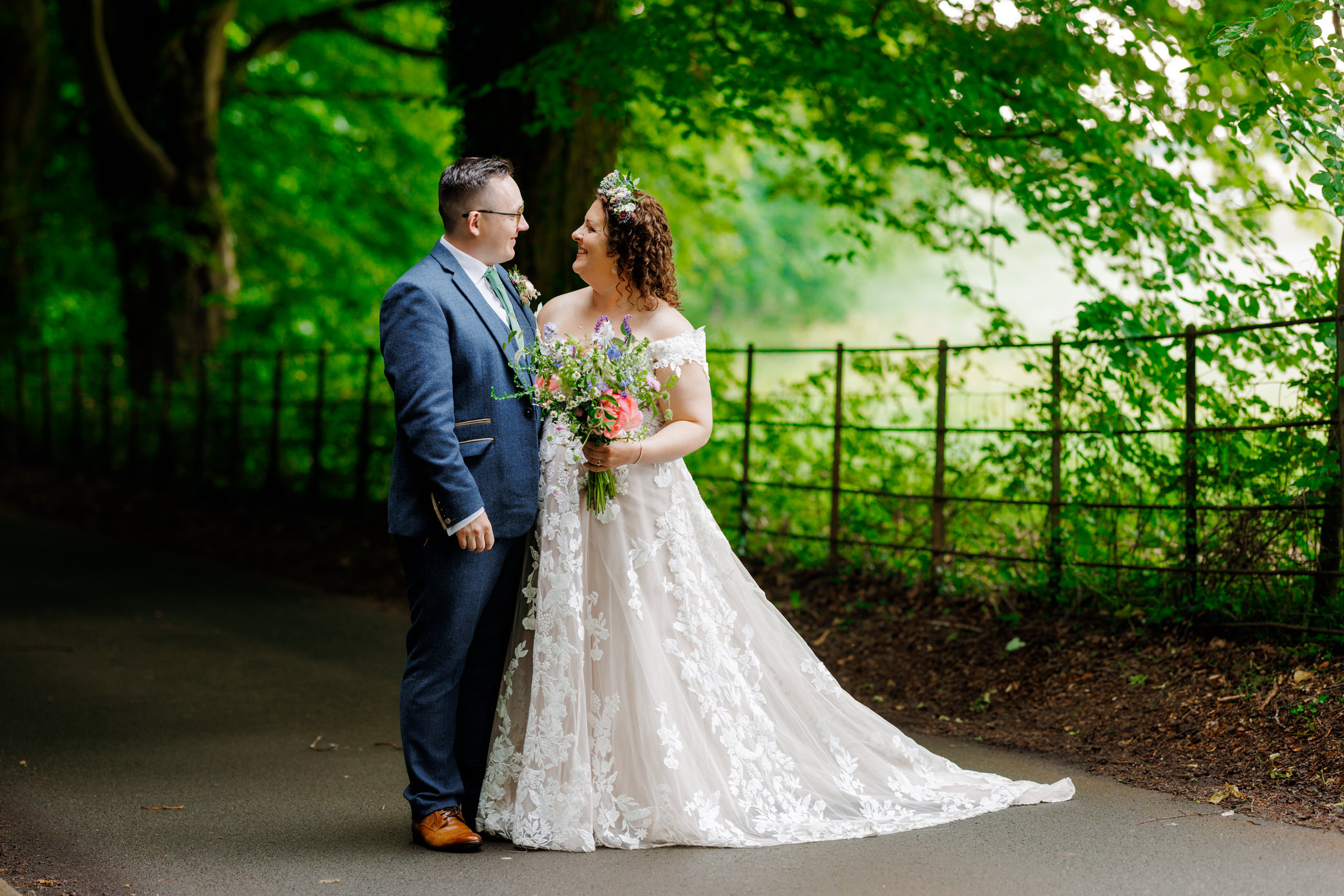 Coed Y Mwstwr Wedding Photography - Bride and Groom Portrait