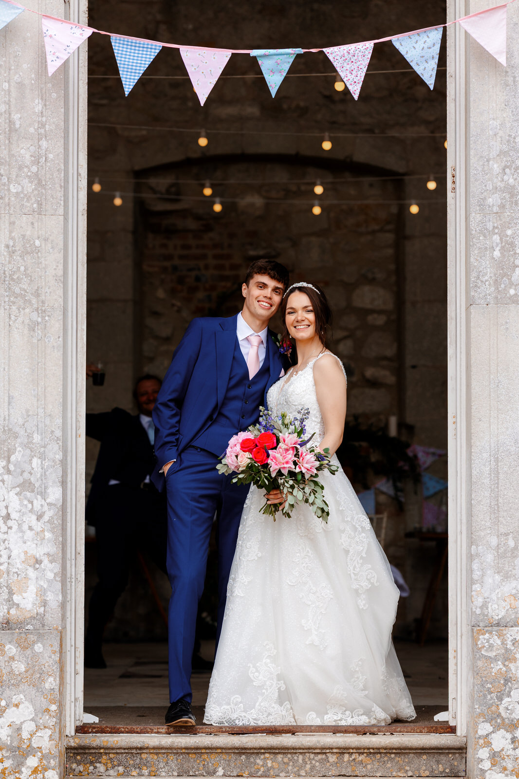 Appuldurcombe House Wedding | Couple in Doorway