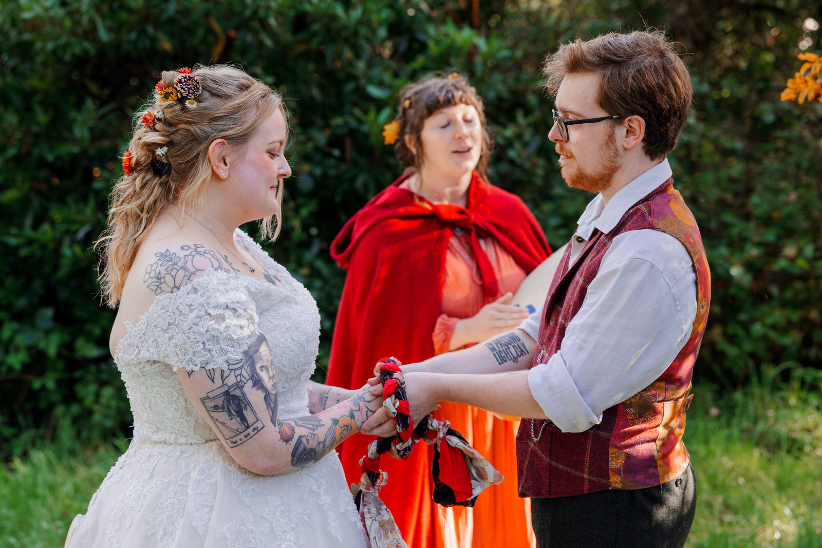 Handfasting ceremony Swansea, South Wales