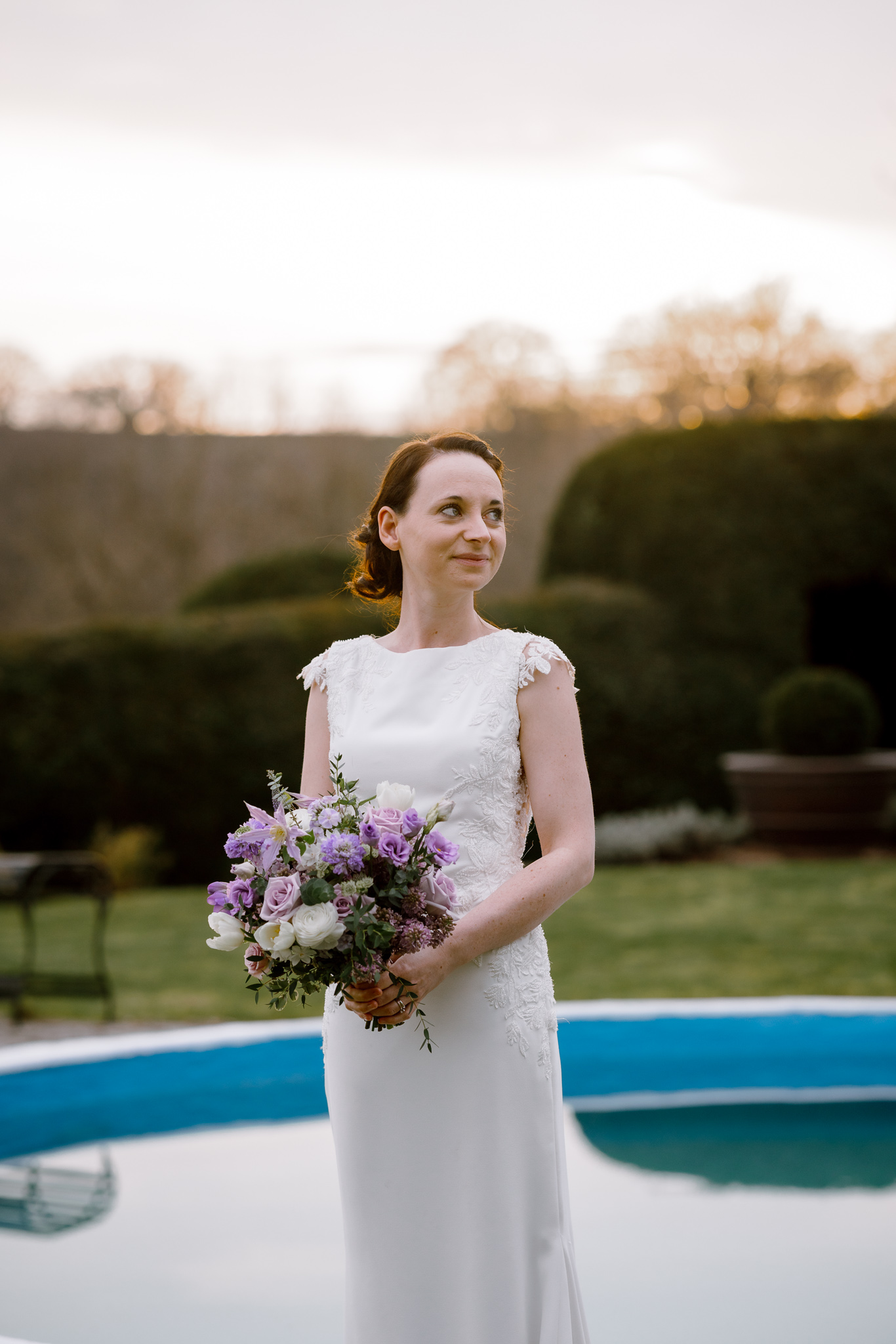 Peterstone Court Wedding portrait of the bride