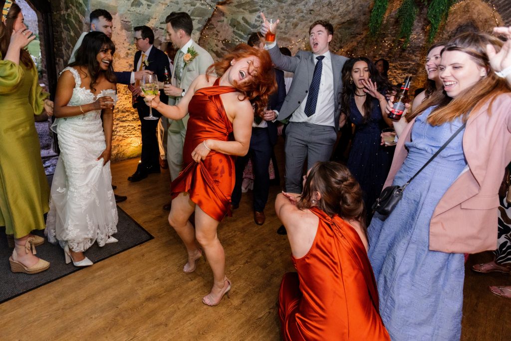 Manorbier Castle wedding party