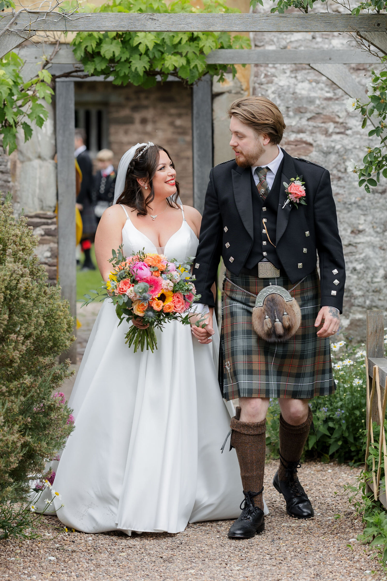 Tretower Court and Castle wedding