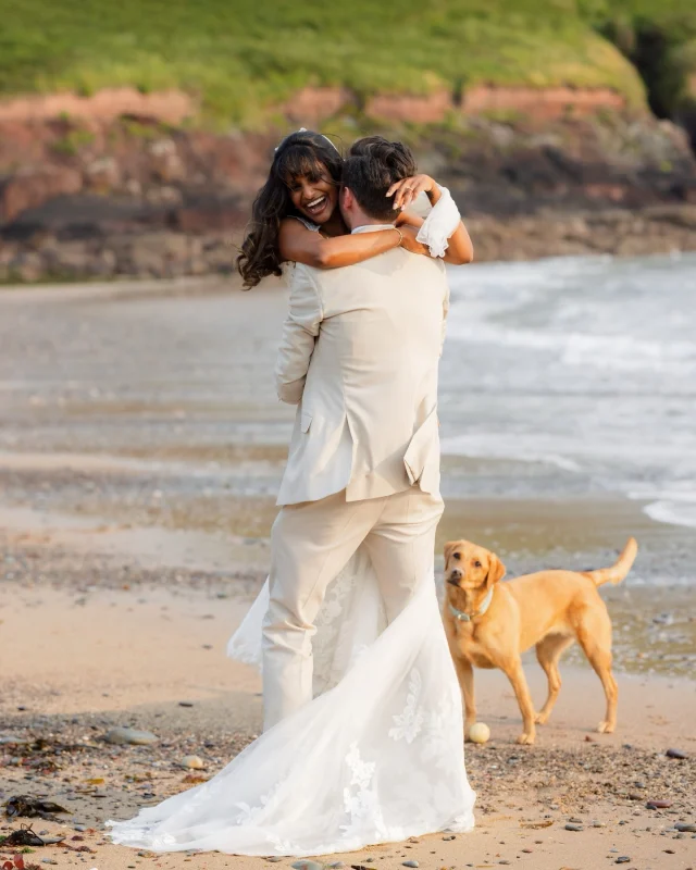 Aditi, Steve & Callie - Part One

Aditi and Steve, thank you for letting me capture your story of your wedding at Manorbier Castle on Saturday. The day was amazing with so many beautiful moments that I have struggled to choose which images to show in your highlight post. So there will have to be a Part One and Two.

So for Part One I have chosen to show what a beautiful relationship and connection you have with each other from the relaxed ceremony to the fun and romantic portraits on the beach.

I also couldn’t leave out your dog, Callie who stole the show and just wanted to be in every photo.

I can’t wait to show you the photos from the rest of your day and look out for Part Two on here as this was one hell of a party.

Enjoy your Honeymoon in Tanzania, Steve x

Venue: @manorbiercastle 
Flowers: @emmapowellflowers 
Hair: @hairbyclaire1986 
Cake: @decocake82 
Harpist: @harpistelinlloyd 

Manorbier Castle Wedding | Manorbier Castle Wedding Photographer