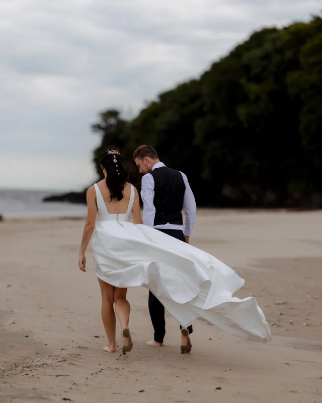 Catrin & Nick Part One

What I can say, I hope the pictures speak for themselves. So many pictures to show from their wedding on Saturday but for part one of their previews, I wanted to focus on just the two of them. 

Roaming bare foot, hand in hand with the sand between their toes and the wind in their hair. Two souls connected for that one moment in time. Together as one.
……………………………………………………………………

Their dream team

Photographer: Steve Wheller @artbydesignphotography 
Venue: @mhllansteffan 
MUA: @madisonreinhardtmua 
Hair: @lottieelizabeth_bridalhair (sorry lottie, I couldn’t control the wind)
Florist: @wendyblodwen 
Dress: @jesuspeiroofficial @pleserbridal 
Cake: @cakes_bykatie_ 
Entertainment: @wearevelvetsoul