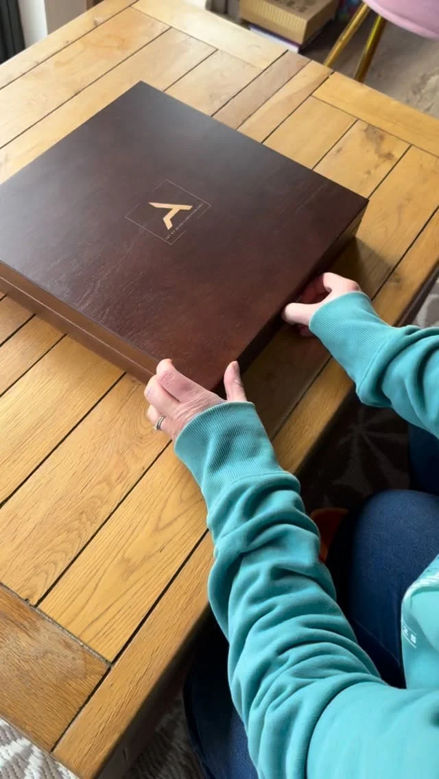 Album delivery. Seeing your wedding photos printed in a stunning album for the first time. Telling the story of your day from start to finish. Nothing like having a beautiful album as your family heirloom. 

Wedding album in a lilac velvet cover , printed on fuji silk 800gsm paper, presented in a walnut wooden display case.

#weddingalbum #yourweddingstory #weddingphotography #weddingphotographersouthwales #nphoto